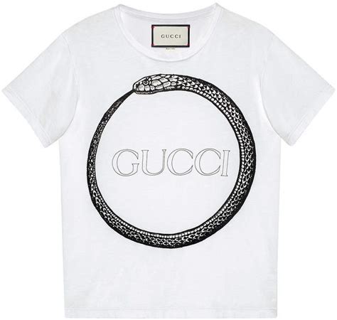 gucci ouroboros print t-shirt|Gucci polo shirts for men.